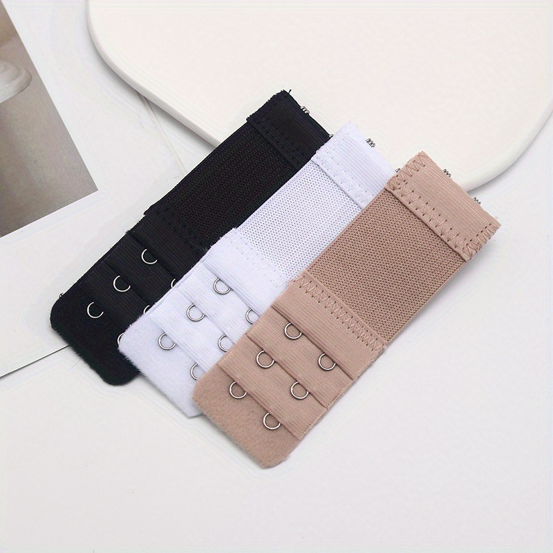 3 Pieces Adjustable 2-Hook Bra Strap Extenders for Comfortable Braless Look, Women's Lingerie & Underwear Accessories with Adjustable Band - الصورة 3