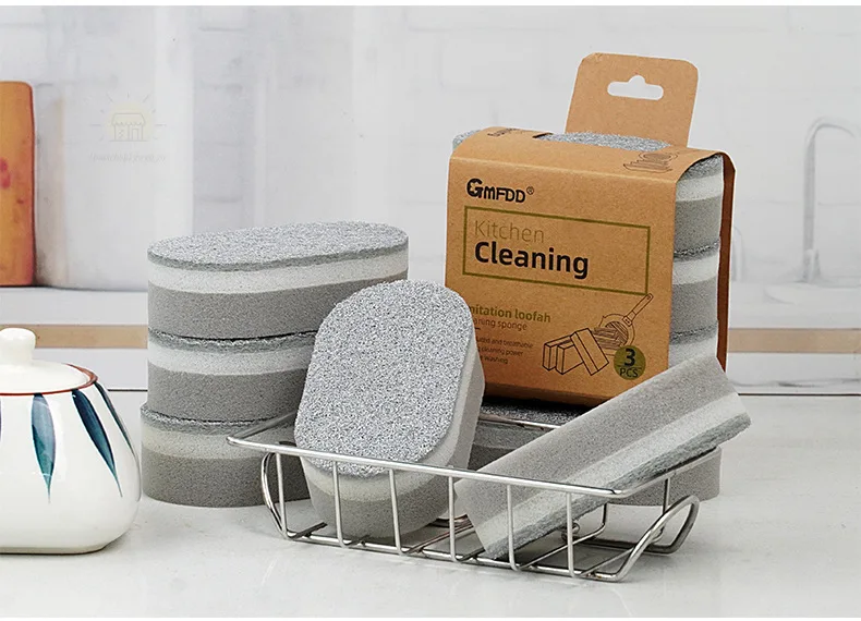 Magic Sponge Power Thicken Double -sided Dishes Cleaning Brushes Kitchen Wipe Rust Brushing Pot Bottom Black Stain Artifact - الصورة 23