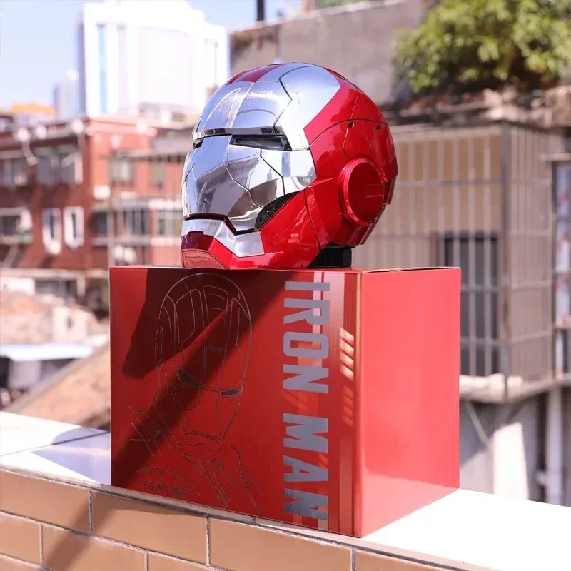 2024 New Mechahead 1:1 Iron Man Mk50 helmet Voice-activated Deformation Wearable Helmet Around Marvel Animation Toy - الصورة 7
