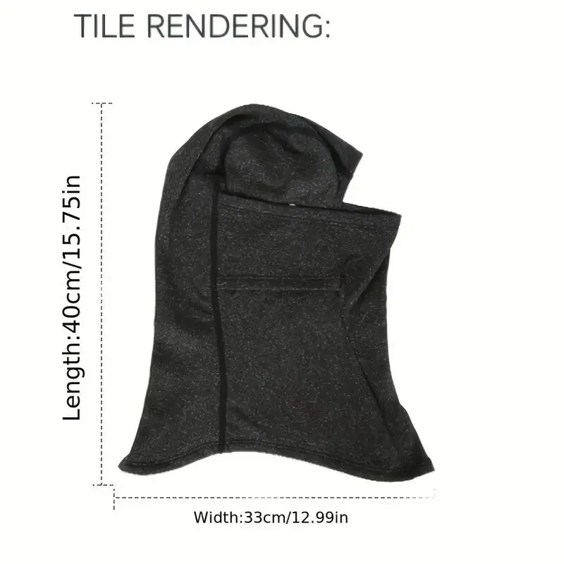 Thermal Winter Balaclava Cycling Full Face Mask Warm Outdoor Sports Motorcycle Ski Fishing Hunting Mask Fleece Scarf Cap Bandana - الصورة 6