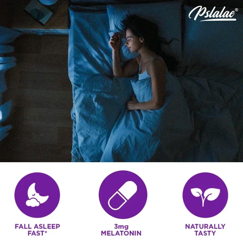 With 3 Mg Melatonin & L-Theanine Capsules, Sleep Support Helps Calm Mind and Body for Better, Longer Sleep 120 CapsulesSupplemen - الصورة 5