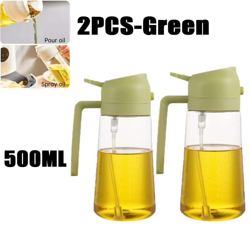 200/300/500ml Oil Spray Bottle BBQ Cooking Olive Oil Sprayer Plastic Baking Oil Spray Empty Bottle Vinegar Bottle Or Oil brush - الصورة 28