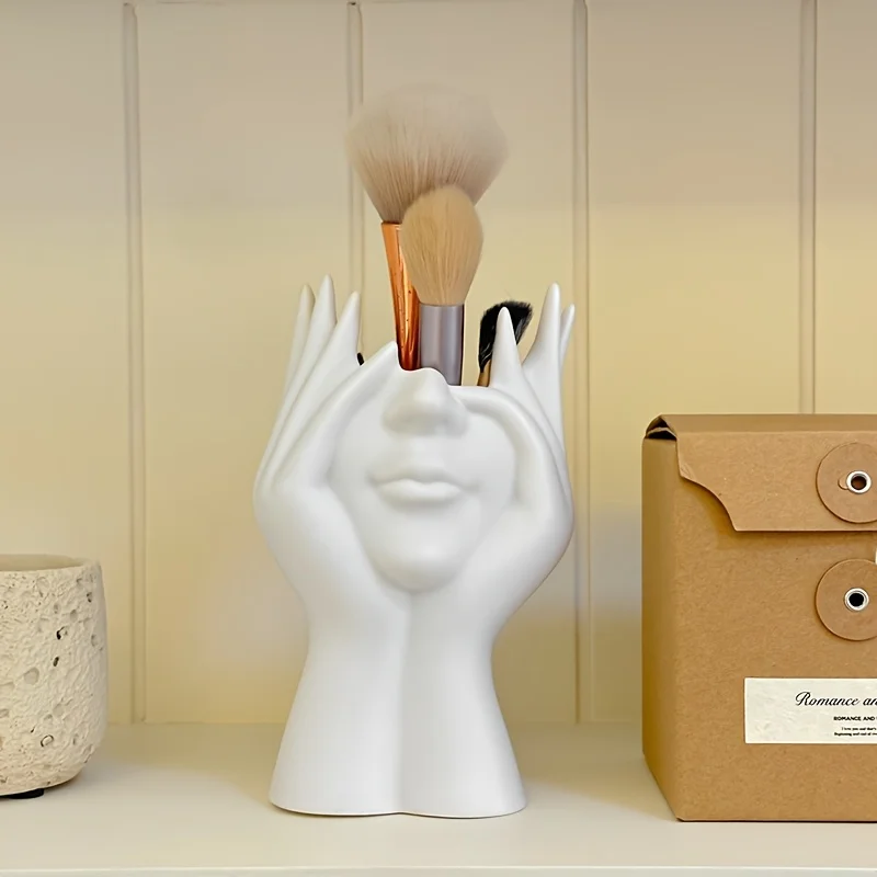 Makeup Organizer Is Lightweight, Portable, and Perfect for Desktop and Bathroom Use, Storing Brushes and Cosmetics - الصورة 9