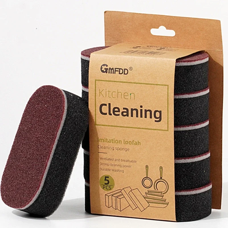 Magic Sponge Power Thicken Double -sided Dishes Cleaning Brushes Kitchen Wipe Rust Brushing Pot Bottom Black Stain Artifact - الصورة 13
