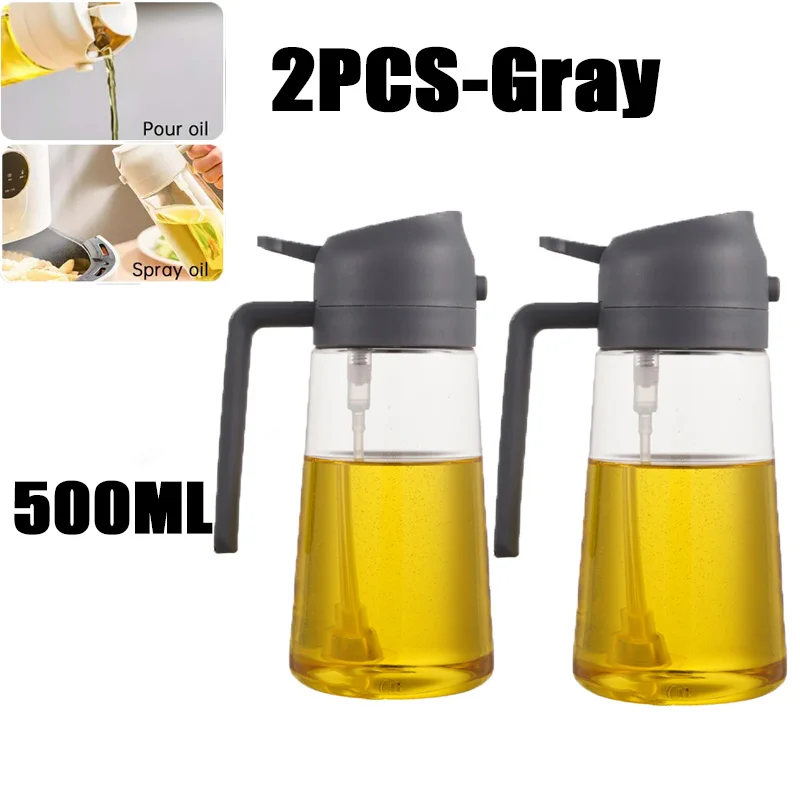200/300/500ml Oil Spray Bottle BBQ Cooking Olive Oil Sprayer Plastic Baking Oil Spray Empty Bottle Vinegar Bottle Or Oil brush - الصورة 30