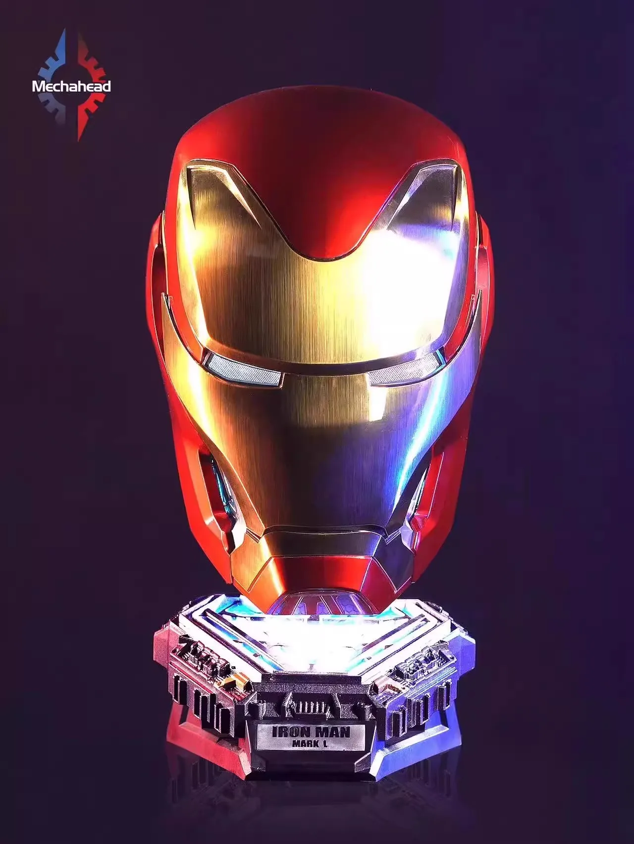 2024 New Mechahead 1:1 Iron Man Mk50 helmet Voice-activated Deformation Wearable Helmet Around Marvel Animation Toy - الصورة 18