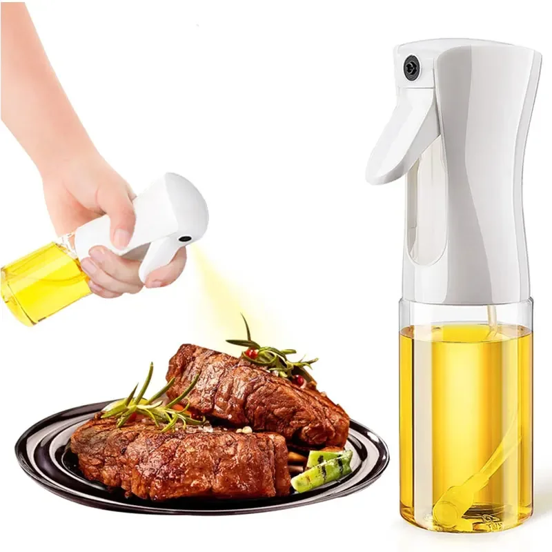 200/300/500ml Oil Spray Bottle BBQ Cooking Olive Oil Sprayer Plastic Baking Oil Spray Empty Bottle Vinegar Bottle Or Oil brush - الصورة 2