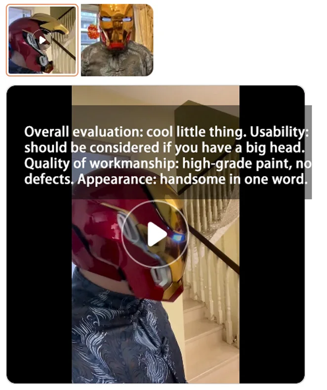 2024 New Mechahead 1:1 Iron Man Mk50 helmet Voice-activated Deformation Wearable Helmet Around Marvel Animation Toy - الصورة 33
