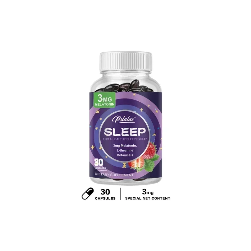 With 3 Mg Melatonin & L-Theanine Capsules, Sleep Support Helps Calm Mind and Body for Better, Longer Sleep 120 CapsulesSupplemen - الصورة 8