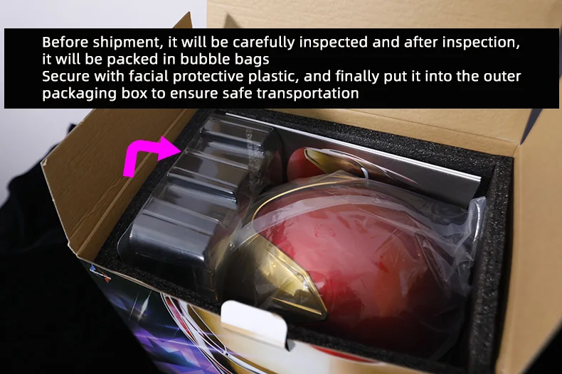 2024 New Mechahead 1:1 Iron Man Mk50 helmet Voice-activated Deformation Wearable Helmet Around Marvel Animation Toy - الصورة 24