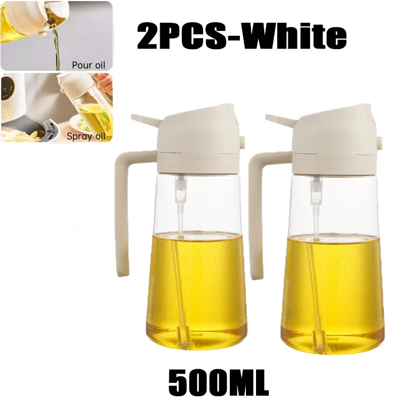 200/300/500ml Oil Spray Bottle BBQ Cooking Olive Oil Sprayer Plastic Baking Oil Spray Empty Bottle Vinegar Bottle Or Oil brush - الصورة 24