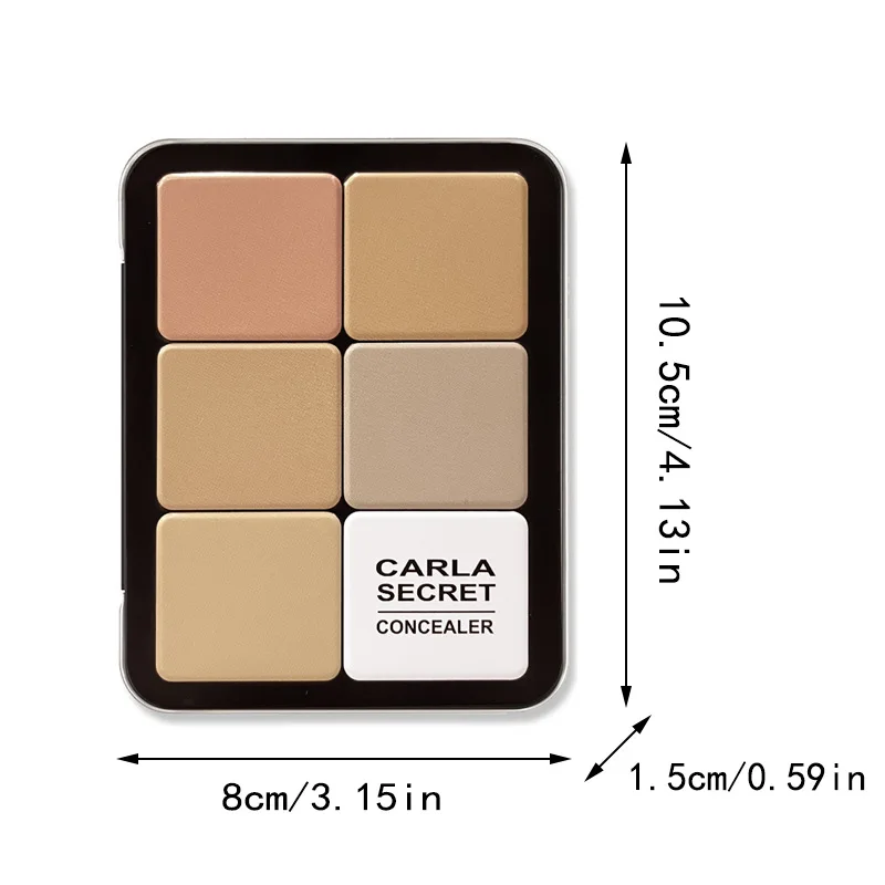 12 Color concealer Palette Matte Phosphor Outline Makeup Palette Cream foundation make-up Makeup Face Repair - الصورة 5