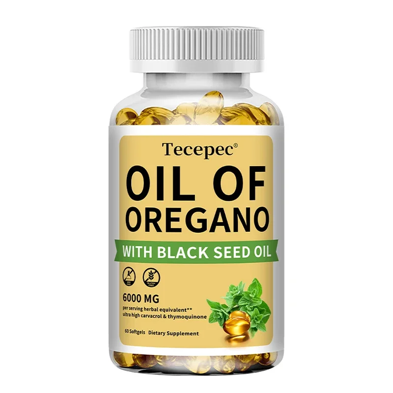 Oil of Oregano with Black Seed Oil, 30/60/120 Capsules– 20:1 Extract - Antioxidant Immune Health Support, Non-GMO Supplement - الصورة 8