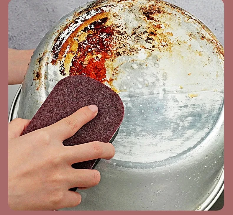 Magic Sponge Power Thicken Double -sided Dishes Cleaning Brushes Kitchen Wipe Rust Brushing Pot Bottom Black Stain Artifact - الصورة 28