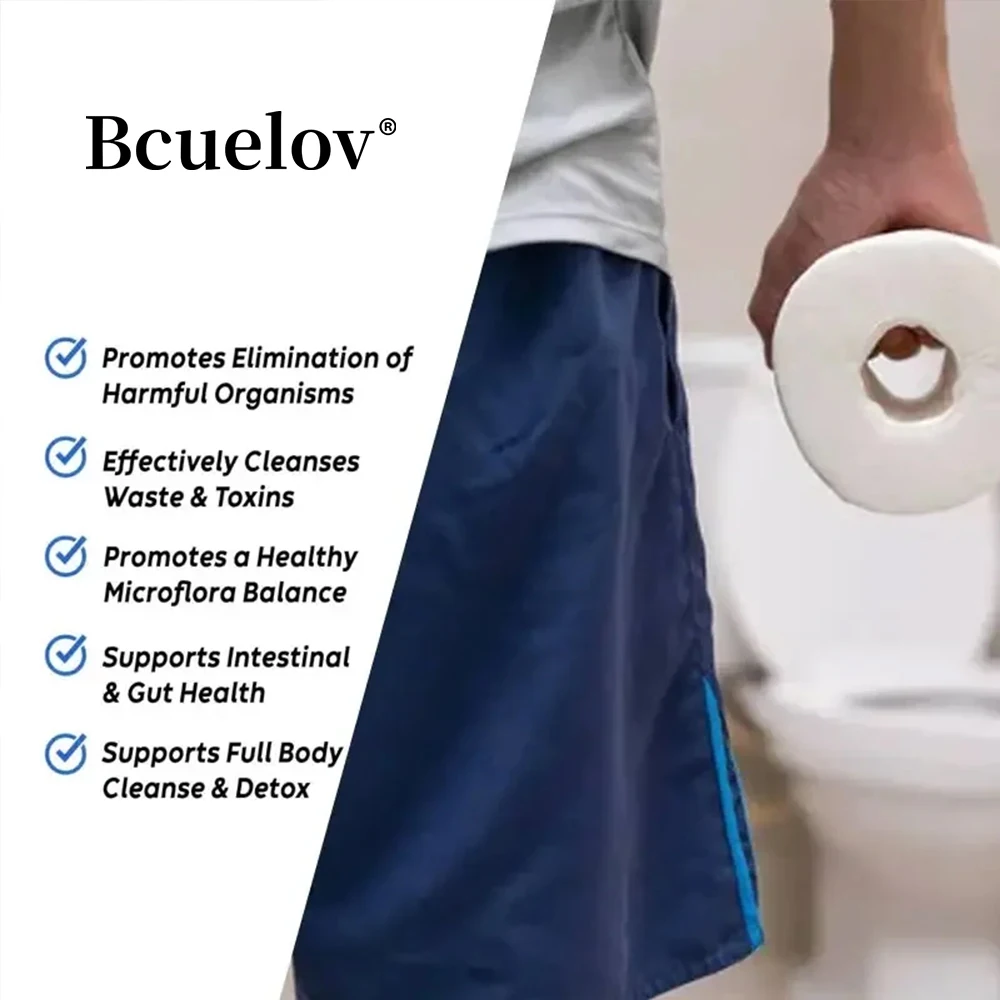 Colon Cleanser Detox Supplement - Bowel Cleansing & Probiotics - Natural Digestion, Constipation & Bowel Relief, Bowel Health - الصورة 5