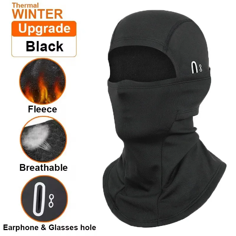 Thermal Winter Balaclava Cycling Full Face Mask Warm Outdoor Sports Motorcycle Ski Fishing Hunting Mask Fleece Scarf Cap Bandana - الصورة 13