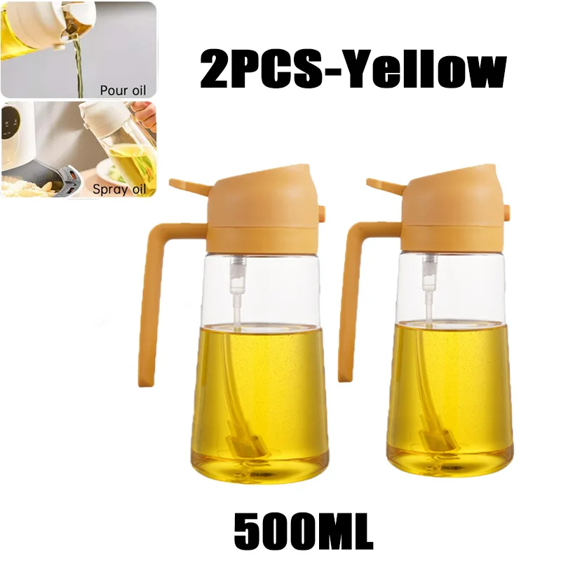 200/300/500ml Oil Spray Bottle BBQ Cooking Olive Oil Sprayer Plastic Baking Oil Spray Empty Bottle Vinegar Bottle Or Oil brush - الصورة 31