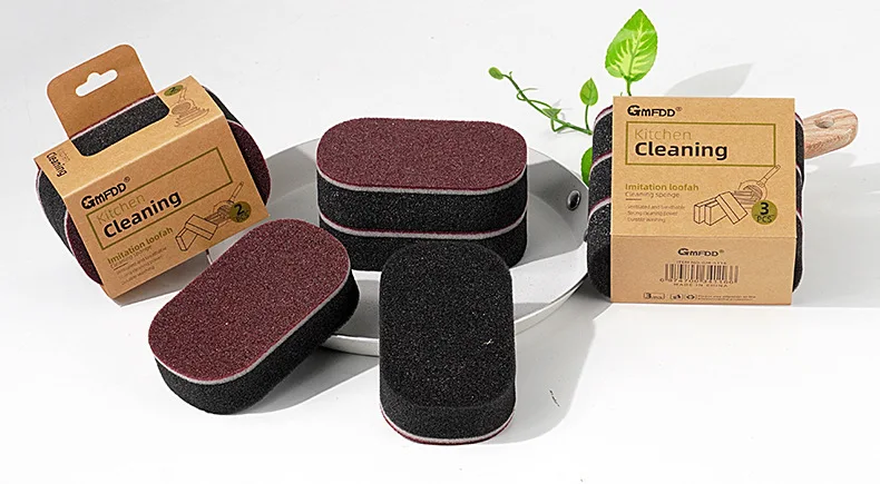 Magic Sponge Power Thicken Double -sided Dishes Cleaning Brushes Kitchen Wipe Rust Brushing Pot Bottom Black Stain Artifact - الصورة 34