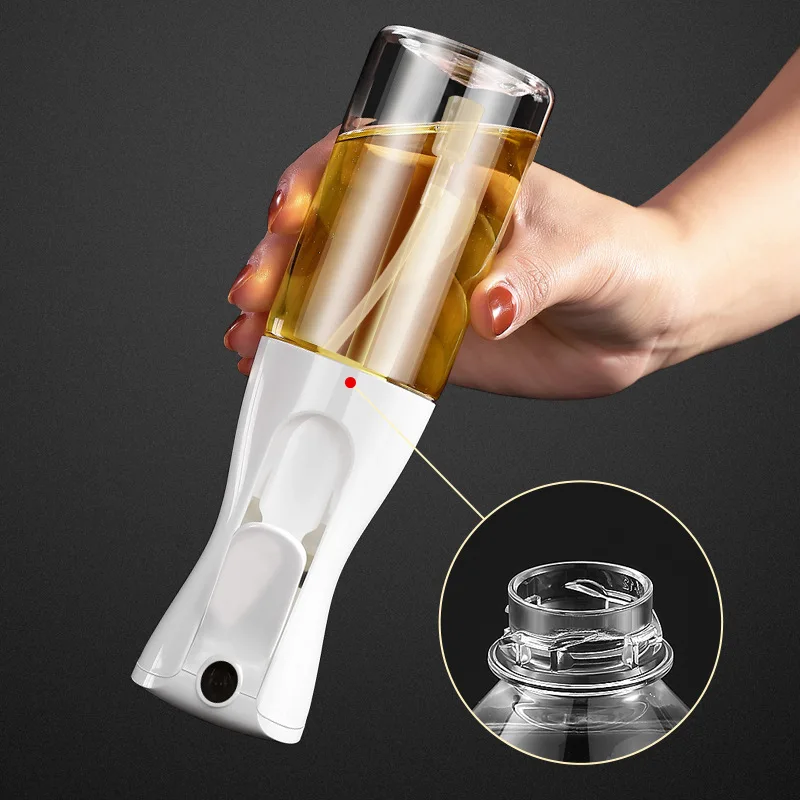 200/300/500ml Oil Spray Bottle BBQ Cooking Olive Oil Sprayer Plastic Baking Oil Spray Empty Bottle Vinegar Bottle Or Oil brush - الصورة 36