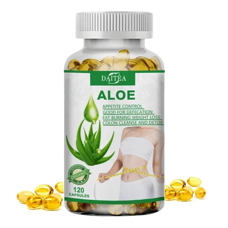 Aloe Vera Extract Capsules - Powerful Detoxification and Cleansing, Supports Weight Management, Enhances Immunity, 120 Capsules - الصورة 8