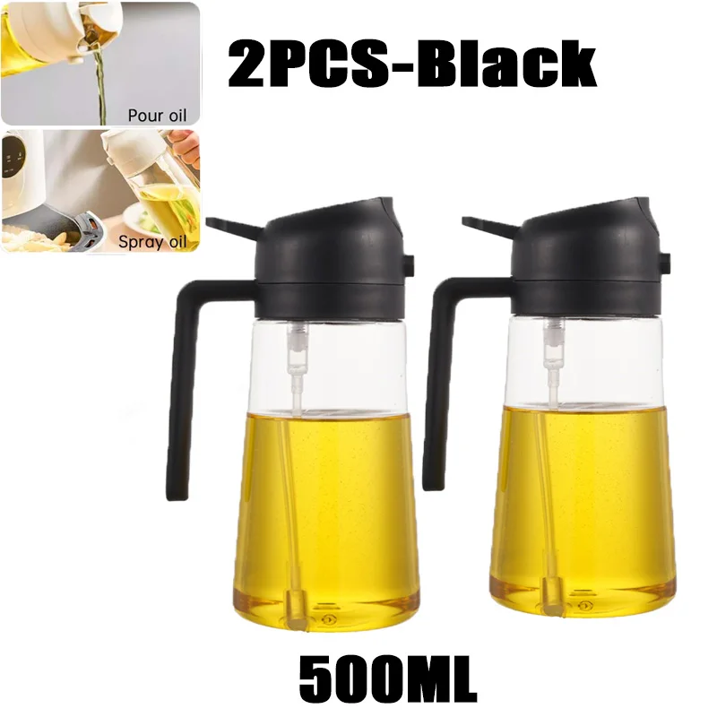 200/300/500ml Oil Spray Bottle BBQ Cooking Olive Oil Sprayer Plastic Baking Oil Spray Empty Bottle Vinegar Bottle Or Oil brush - الصورة 26