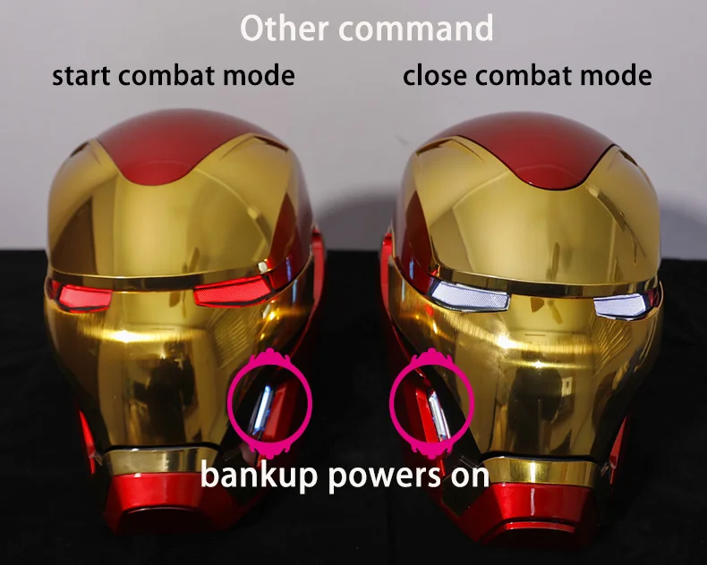 2024 New Mechahead 1:1 Iron Man Mk50 helmet Voice-activated Deformation Wearable Helmet Around Marvel Animation Toy - الصورة 20