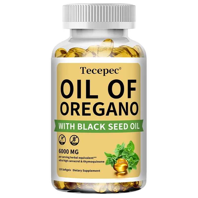 Oil of Oregano with Black Seed Oil, 30/60/120 Capsules– 20:1 Extract - Antioxidant Immune Health Support, Non-GMO Supplement - الصورة 7