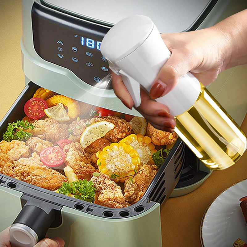 200/300/500ml Oil Spray Bottle BBQ Cooking Olive Oil Sprayer Plastic Baking Oil Spray Empty Bottle Vinegar Bottle Or Oil brush - الصورة 38