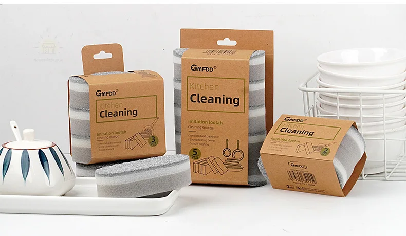 Magic Sponge Power Thicken Double -sided Dishes Cleaning Brushes Kitchen Wipe Rust Brushing Pot Bottom Black Stain Artifact - الصورة 24