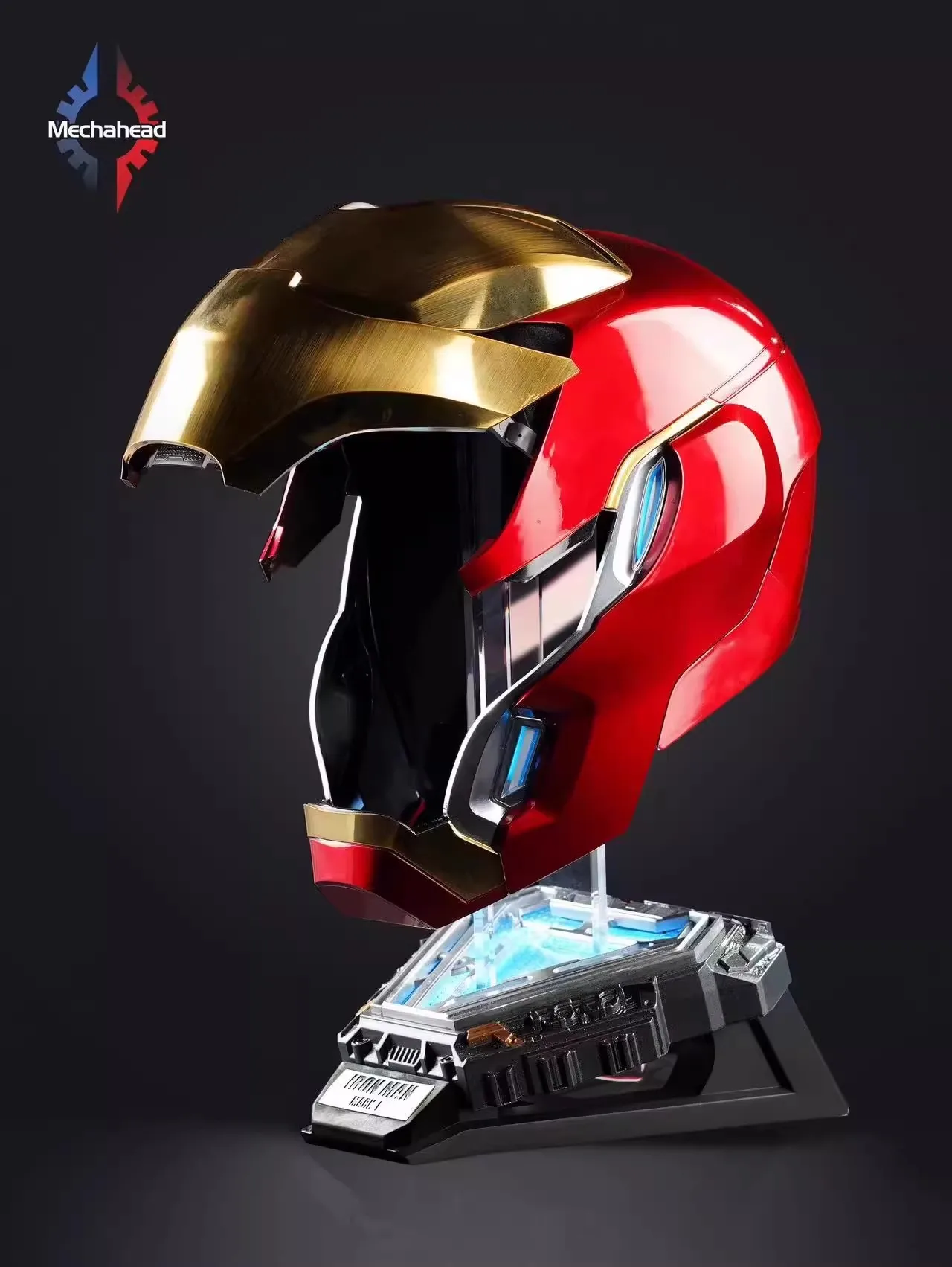 2024 New Mechahead 1:1 Iron Man Mk50 helmet Voice-activated Deformation Wearable Helmet Around Marvel Animation Toy - الصورة 19