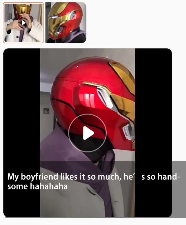 2024 New Mechahead 1:1 Iron Man Mk50 helmet Voice-activated Deformation Wearable Helmet Around Marvel Animation Toy - الصورة 32