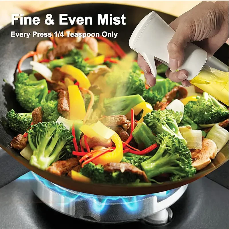 200/300/500ml Oil Spray Bottle BBQ Cooking Olive Oil Sprayer Plastic Baking Oil Spray Empty Bottle Vinegar Bottle Or Oil brush - الصورة 3