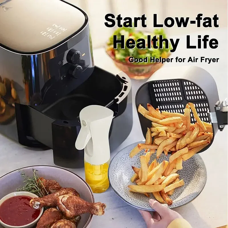 200/300/500ml Oil Spray Bottle BBQ Cooking Olive Oil Sprayer Plastic Baking Oil Spray Empty Bottle Vinegar Bottle Or Oil brush - الصورة 4