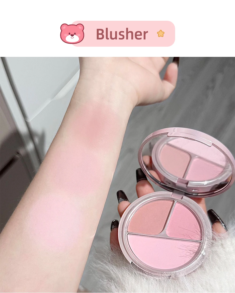 ART VALUE 7PC Makeup Sets Include 3 Colors Matte Lip Mud,1 Pressed Powder,1 Blush,1 Eyes Palette,1 Necklace Beauty Makeup Sets - الصورة 22