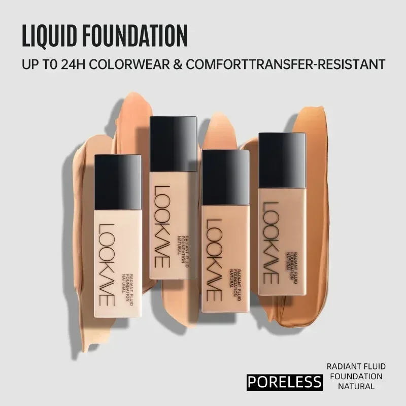 High Coverage Liquid Foundation for A Long Time Matte Moisturizing Brighten Facial Concealer Cream Base Makeup Primer Cosmetics - الصورة 2