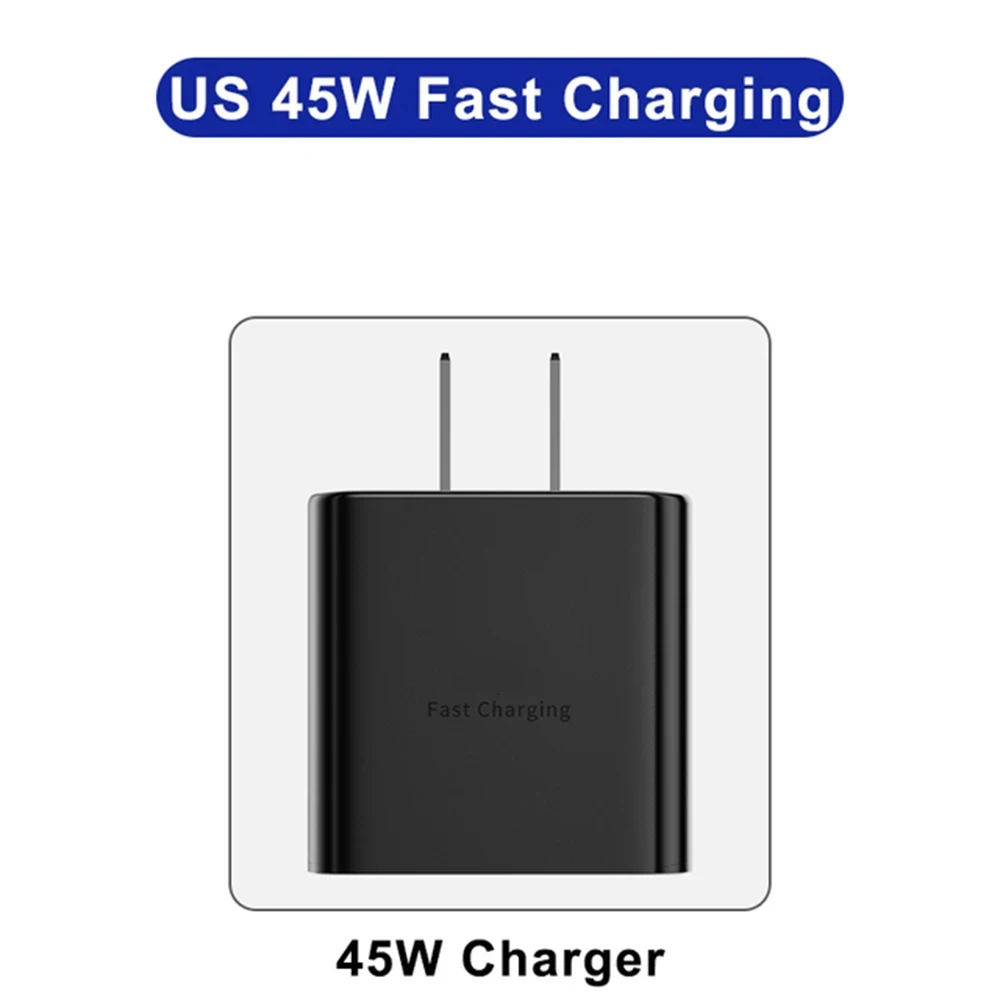 45W PD Super fast charge for S22 S23 Ultra Note 10+ 5G USB C Mobile Phone Type C US/EU/UK Fast Quick Charging Wall Adapter - الصورة 8