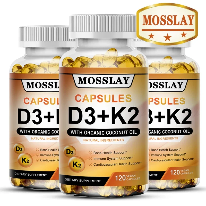 Vitamin K2 and D3 Supplement Premium Formula (30/60/120 Capsules)