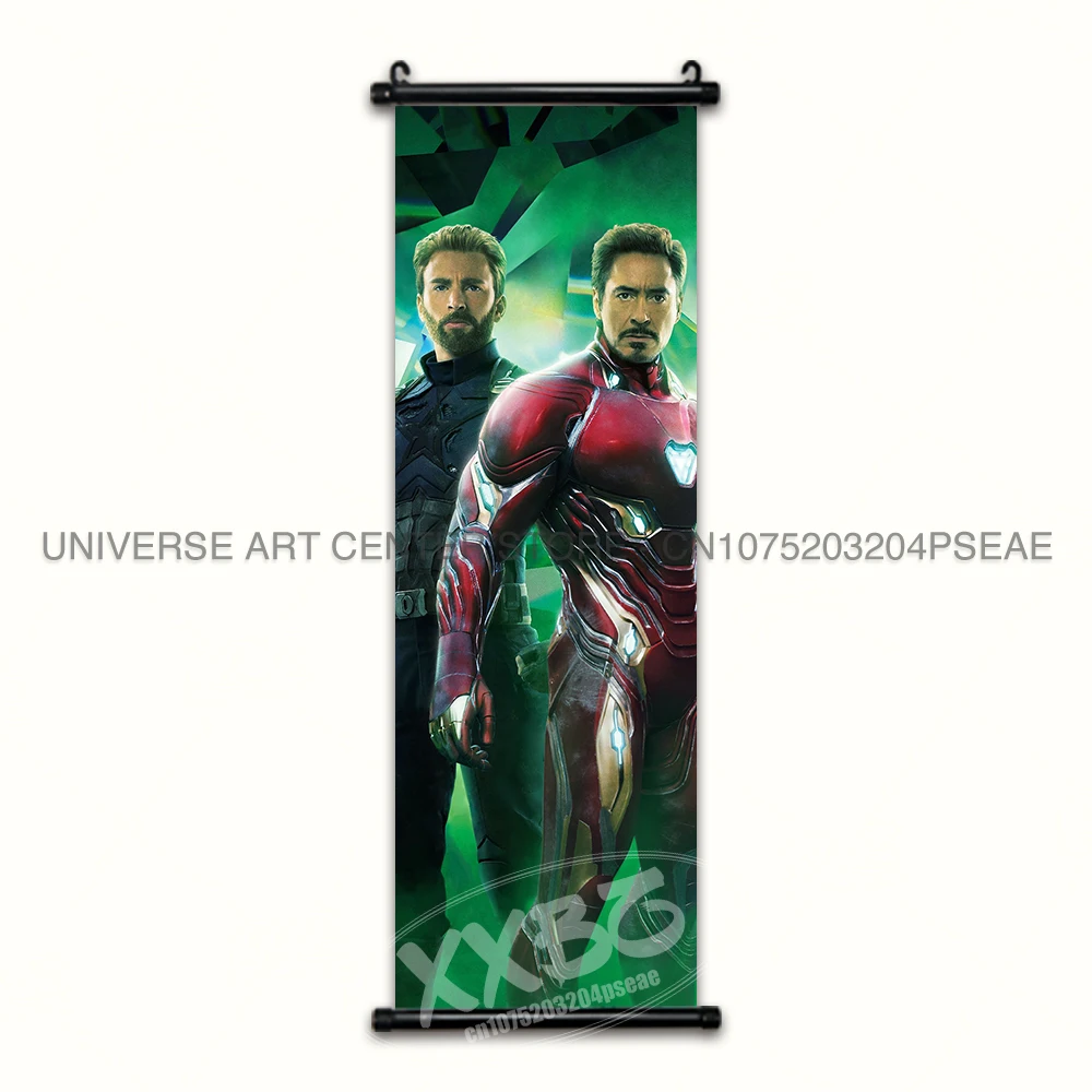 Marvel Poster The Avengers Movie Home Decor Captain America Wall Art Iron Man Hanging Painting Thor Scrolls Picture Hulk Mural - الصورة 8