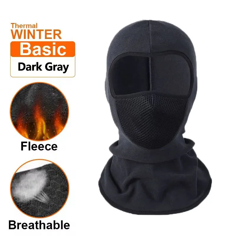 Thermal Winter Balaclava Cycling Full Face Mask Warm Outdoor Sports Motorcycle Ski Fishing Hunting Mask Fleece Scarf Cap Bandana - الصورة 9