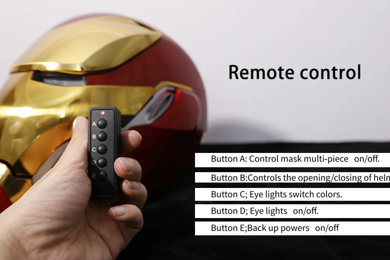 2024 New Mechahead 1:1 Iron Man Mk50 helmet Voice-activated Deformation Wearable Helmet Around Marvel Animation Toy - الصورة 21