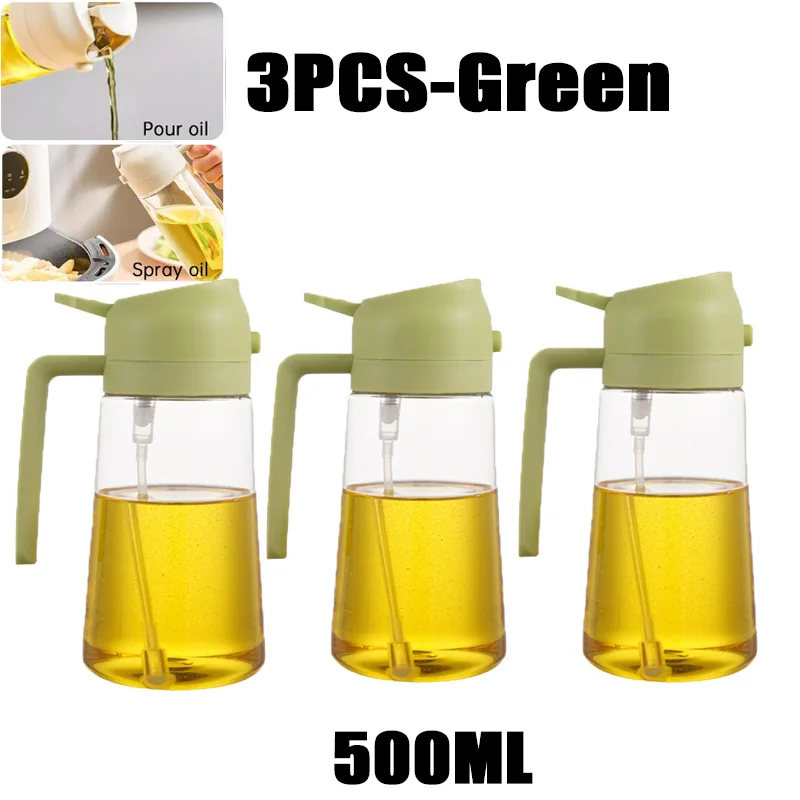 200/300/500ml Oil Spray Bottle BBQ Cooking Olive Oil Sprayer Plastic Baking Oil Spray Empty Bottle Vinegar Bottle Or Oil brush - الصورة 19