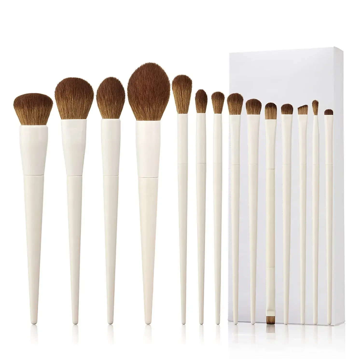 Makeup Brushes 14pc Makeup Brush set Synthetic Foundation Brush Powder Contour Eyeshadow Liner Blending Highlight - الصورة 10