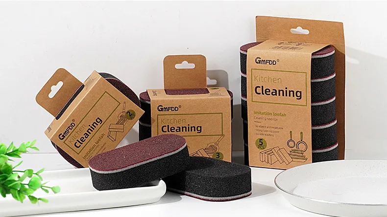 Magic Sponge Power Thicken Double -sided Dishes Cleaning Brushes Kitchen Wipe Rust Brushing Pot Bottom Black Stain Artifact - الصورة 35