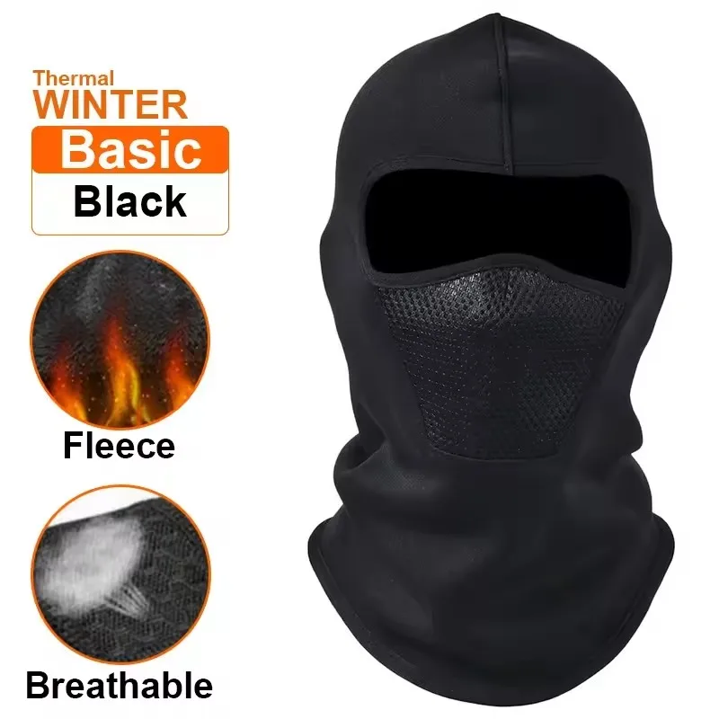 Thermal Winter Balaclava Cycling Full Face Mask Warm Outdoor Sports Motorcycle Ski Fishing Hunting Mask Fleece Scarf Cap Bandana - الصورة 10