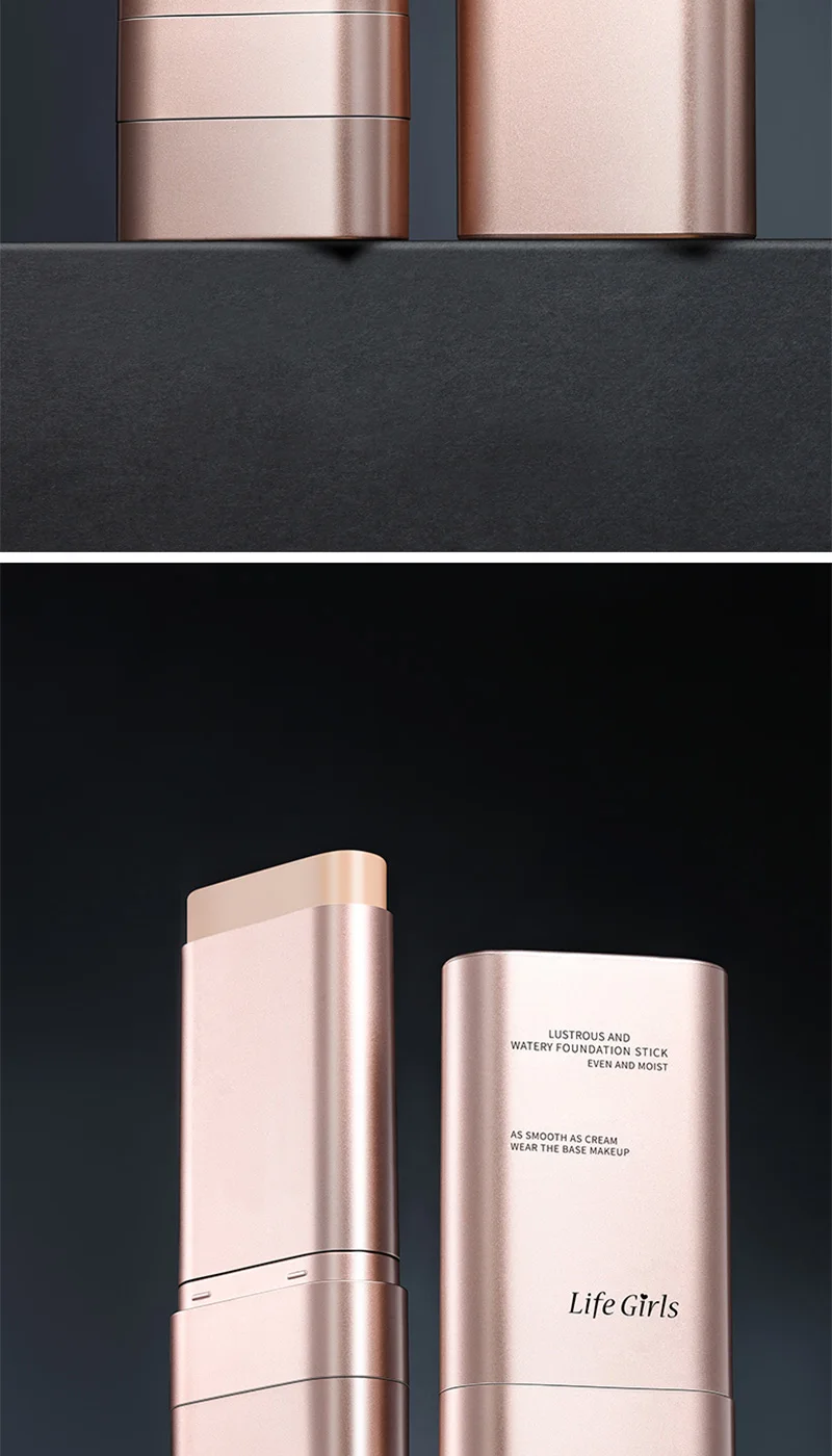 Light and Moist Hydrating Foundation, Natural-Looking, Moisturizing, Shiny, Thin and Lightweight, Double-Headed Makeup Foundation That Rotates for Easy Use, with Its Own Brush, Waterproof, Easy to Apply Makeup, and Easy for Beginners to Use. - الصورة 19