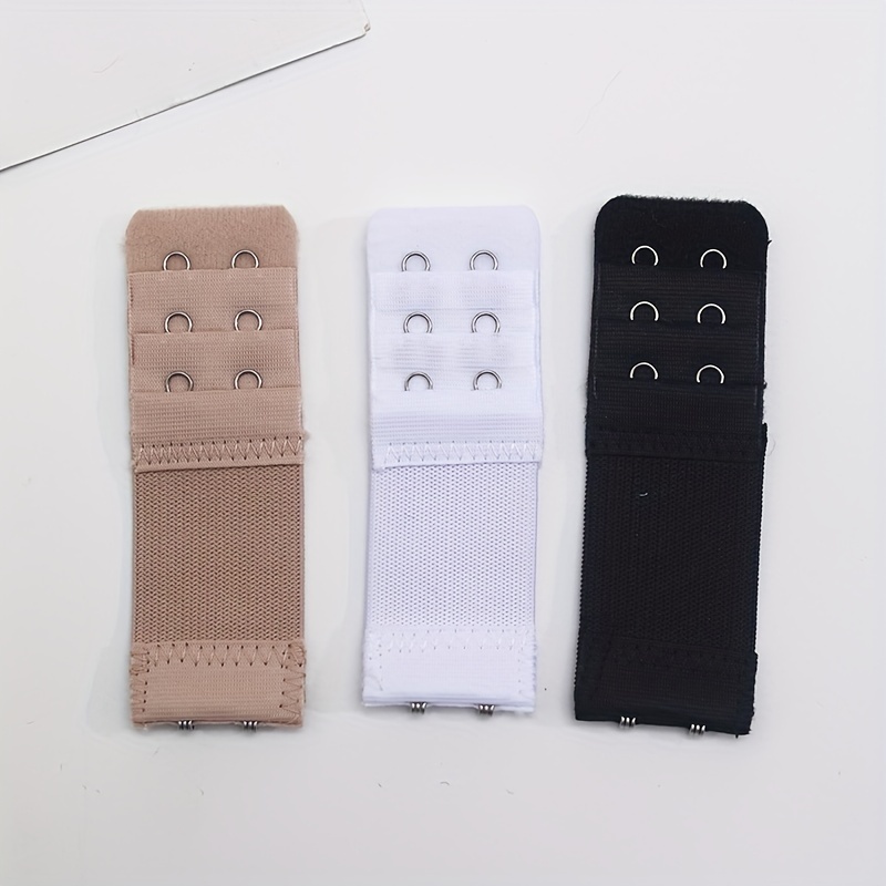 3 Pieces Adjustable 2-Hook Bra Strap Extenders for Comfortable Braless Look, Women's Lingerie & Underwear Accessories with Adjustable Band - الصورة 6