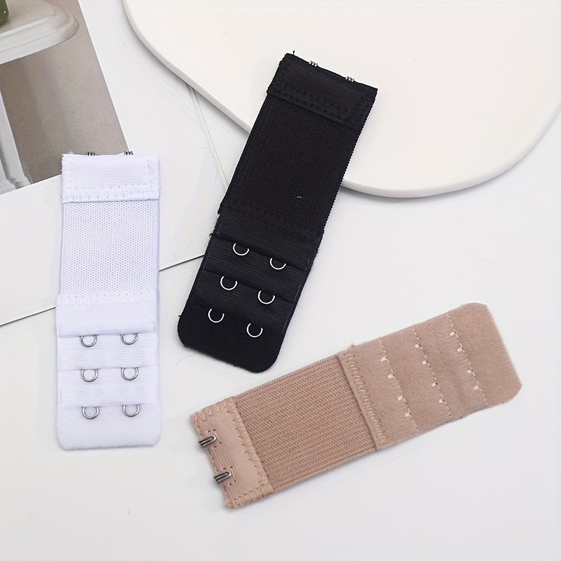 3 Pieces Adjustable 2-Hook Bra Strap Extenders for Comfortable Braless Look, Women's Lingerie & Underwear Accessories with Adjustable Band - الصورة 2