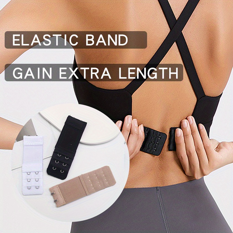 3 Pieces Adjustable 2-Hook Bra Strap Extenders for Comfortable Braless Look, Women's Lingerie & Underwear Accessories with Adjustable Band - الصورة 12